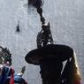 ,"Black hat"dancer, Paro Tshechu (tshes bcu), 1st day, in the dzong.
