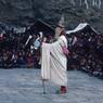 Milarepa, dance of Milarepa (Sha ba sha khyi 'cham), Paro Tshechu (tshes bcu), dance arena, Paro Tshechu (tshes bcu), 2nd day