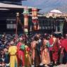 Dance of the Raksha (Raksha mang 'cham): entourage of Yama Dharmaraja (gShin rje chos rgyal), Paro Tshechu (tshe bcu), 4th day