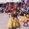 Laymen Dancers, "Dance of the Drummers from Dramitse" (dGra med rtse rnga 'cham), Paro Tshechu (tshes bcu), 4th day