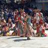 Dance of the Raksha (Raksha mang 'cham): the fairies taking the virtuous man to paradises and the raksha, Paro Tshechu (tshe bcu), 4th day