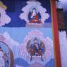 Thangka of Guru Rinpoche and his Eight manifestations: Padmasambhava and Padma rgyal po, Paro Tshechu (tshe bcu), early morning 5th day