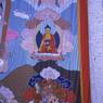 Thangka of Guru Rinpoche and his Eight manifestations: Shakya seng ge and Guru rdo rje gro lod, Paro Tshechu (tshe bcu), early morning 5th day