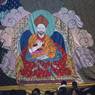 Thangka of Guru Rinpoche and his Eight manifestations. The 4th sDe srid bsTan 'dzin rab rgyas, Paro Tshechu (tshe bcu), early morning 5th day