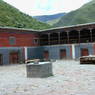 The courtyard of Derge Monastery's Assembly Hall.