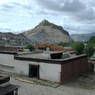 View of Gyantse Fortress from the monastery. ???