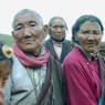 Old Tibetan man, women, and girl.