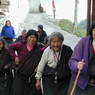 Old Tibetan women pilgrims.