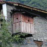 The outhouse of a Tibetan house near Gyarong.