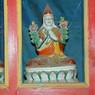 A ceramic statue of the fourteenth century Tibetan saint Longchenpa [klong chen pa]