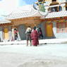 Tibetan pilgrims circumambulating the Gyutrul Temple [sgyu 'phrul lha khang].