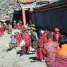 People near the Chinese Temple during the monthly market.
