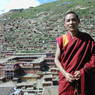 Professor Tenzin Lhakpa [mkhan po bstan 'dzin lhags pa] of the Larung Gar [bla rung gar] religious settlement.