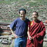Professor Tenzin Lhakpa of the Larung Gar religious settlement and Professor David Germano of the University of Virginia.