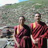 Professor Tenzin Lhakpa [mkhan po bstan 'dzin lhags pa] and the monk Lhukpo [lhugs po].