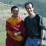 A young incarnate lama from Zhechen Monastery [zhe chen dgon] and Professor David Germano.