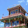 The top two floors of the residence of Khenpo Jigme Phuntsok, the founder of Larung Gar.