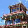 The top two floors of the residence of Khenpo Jigme Phuntsok, the founder of Larung Gar.