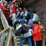 Chinese pilgrims waiting to see Khenpo Jigme Phuntsok, the founder of Larung Gar.