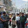Tibetans going about their business on the Barkhor.