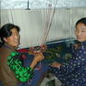 Workers at the Drepung carpet factory. ??