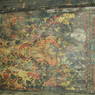 An ancient mural in disrepair on the second floor of the temple.