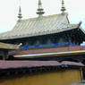 The bronze rooftop of one of the temple buildings.
