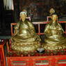 Bronze statues of various Sakya lamas in the Assembly Hall. ??