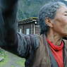 An elderly Tibetan woman.