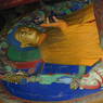 One of three large statues of the Buddha in the Tsepak Chapel.