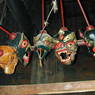 Masks in storage in the Protector Deity Chapel.