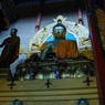 A bronze statue of Buddha Shakyamuni.