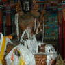 A statue of Padmasambhava on the first floor of the Zangdok Pelri Temple.