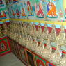Rows of statues of Padmasambhava.