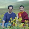 David Germano and Professor Tenzin Gyatso, member of the Board of Directors of Larung Gar.
