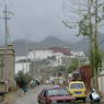 A view of the palace from a street in north Lhasa. ??