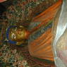 The main image of the Assembly Hall, a large statue of Shakyamuni Buddha.