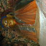 The main image of the Assembly Hall, a large statue of Shakyamuni Buddha.
