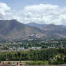 A view of the Potala Palace and Lhasa from the monastery.