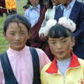 Two young Tibetan girls.