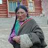 A Tibetan woman on the street.