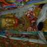 Close up of the statue of Shakyamuni Buddha.