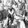 Group photo at Cokati school: Baba; sojourn student; Bigyan; Shiva; teachers