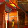 Tsongkhapa's Palanquin and Door of the Temple of the Tantric Monastery