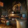 Monk Kitchen in Tsha Regional House
