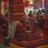 Monks Drinking Tea during the Lumbum Festival