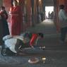 Lay Devotees Prostrating