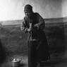 Ahni (a lay Bhuddist nun) preparing Tibetan Tea