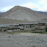 Houses and 'Khor chags dgon pa at front of 'Khor chags village from behind