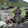 A woman in the village of Lo, in Kong po